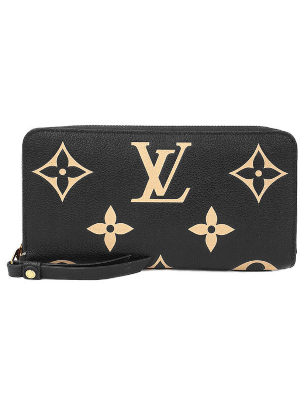 Louis Vuitton Bicolor Monogram Empreinte Zippy Wallet Round Zipper Long